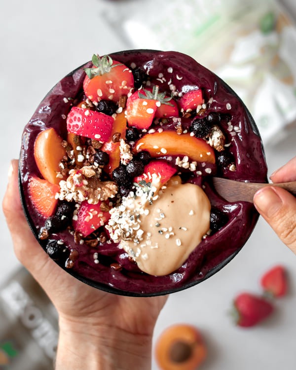 Berry Loaded Protein Smoothie Bowl